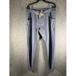 FIGS Technical Collection XL Womens Gray Scrub‎ Pants Drawstring Pockets